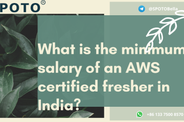 What is the minimum salary of an AWS certified fresher in India?